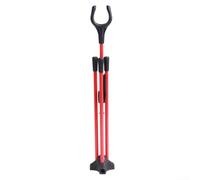 Soporte de arco con base triangular perfecto para caza recurva y larga (rojo)