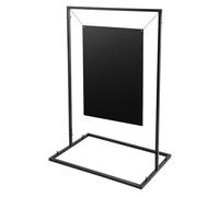 Soporte de arco de metal para bodas, bienvenidas, fiestas, carteles publicitarios, fondos, decoración, boda, soporte de publicidad para bodas, fiestas, check-in, fiestas de negocios, 110 x 75 cm