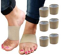 Soporte de arco para fascitis plantar - Soporte de arco para aliviar el dolor de pies y talones. Mangas de compresión ayudan a dolores, espolones de hueso, pies planos o arcos altos de cobre, bandas de fascitis plantar, 3