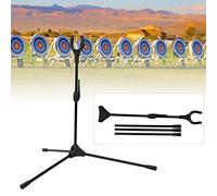 Soporte de arco recurvo plegable para tiro con arco, soporte de arco recto para la caza de entrenamiento de tiro deportivo al aire libre