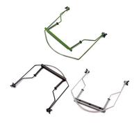 Soporte de Armónica de 10 Agujeros Negro Marco Metálico | Acero Inoxidable, Doble Tuerca de Ala y Cuello Ajustable, para Guitarras y Uso en Escenario