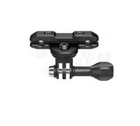 Soporte de asiento de bicicleta de metal para cámaras de acción, soporte compatible para DJI Action 6/Insta360/Go Pro, accesorio compacto negro de 9 x 7,6 x 4 cm