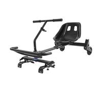 Soporte de asiento para hoverboard con 3 amortiguadores y 2 ruedas luminosas, juego de accesorios para hoverboard de 16,5 cm, 20,3 cm y 25,4 cm (negro)