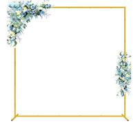 Soporte de Aterrizaje del Arco de la Boda 6.6x6.6 pies Arco de la Boda Soporte del Arco de Metal Cuadrado Fiesta de cumpleaños de la Boda decoración del Evento de plantación de árboles en el jardín