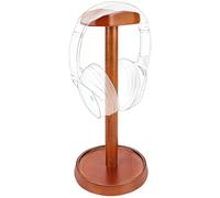 Soporte de Auriculares de Madera Geekria para Auriculares Over-Ear y Gaming, Soporte para Colgar en el Escritorio con Base de Almacenamiento, Compatible con Sennheiser, Bose, Beats, Razer