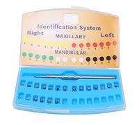 Soporte de autoligado de 21 Piezas, Soporte de diseño de autoligado Activo Mini Roth 0.022 con Ganchos 3-4-5 para procedimientos clínicos de alineación