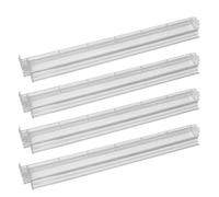 Soporte de azulejos de Mahjong de acrílico transparente con empujadores, almacenamiento para juego de Mah Jong - Accesorio de entretenimiento familiar de 4 piezas de acrílico para cumpleaños