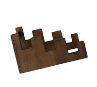 Soporte de bajo eléctrico multiposición con estructura antiinclinación y forro de fieltro para un almacenamiento seguro, soporte de madera resistente para guitarra montado en la pared, ideal para