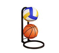 Soporte De Baloncesto - Bastidor De Baloncesto De 4 Niveles | Bastidor De Basquetbol Multinivel | Pantalla De Soporte De Hierro Fundido Para Voleibol | Estante De Almacenamiento Multicapa Multicapa