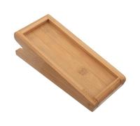Soporte de Bambú para Piedra de Afilar Antideslizante, Base Estable | Piedras Cerámicas Diamante, Patas de Silicona, Uso en Mesa de Trabajo y Zonas Húmedas
