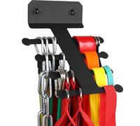 Soporte de banda de resistencia para gimnasio en casa, montaje en pared, equipo de cinturón de resistencia deportiva, estante de almacenamiento de equipos de gimnasio