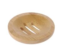 Soporte de Bandeja de jabón de Madera Natural, contenedor de Forma Redonda, Almacenamiento, Soporte para baño, Estante de Cocina, esponjas, fregador, Platos, Almacenamiento Impermeable