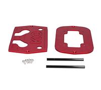Soporte de bandeja de sujeción de batería Bola de aluminio fresada roja Ajuste universal resistente para baterías Optima 34 78 Montaje seguro y estable para automóviles, camiones,