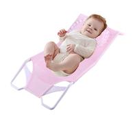 Soporte de baño para bebé, cama de baño, cojín de ducha, almohadilla cómoda para baño, antideslizante y, ayuda de baño ergonómica pequeña, para niños de 0 a 6 meses, 22.8 x 11.0 x 1.65 pulgadas