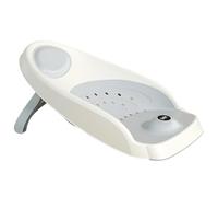 Soporte de baño para bebé, soporte para cama de baño con alfombrilla antideslizante, soporte ergonómico de baño para niños, asiento de baño ajustable de secado rápido, sensor de temperatura para un