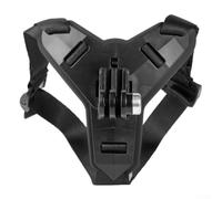 Soporte de barbilla para casco de motocicleta para Hero 13 12 11 - Soporte giratorio para cámara de acción con correa - Kit POV para motocross, color negro