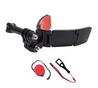 Soporte de barbilla para motocicleta, kit de cámara de acción de 16,5 x 2,9 x 3,6 cm, de correa flexible para cubierta de cabeza, accesorio de montaje para imágenes POV, equipo para