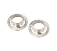 Soporte de barra de armario resistente de acero inoxidable de 25 mm, soporte de barra de brida para soportes de barra de ropa, soporte de pared y techo, paquete de 2