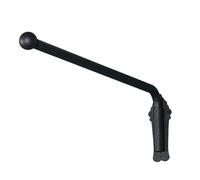 Soporte de barra de cortina con brazo oscilante resistente para tienda, cocina y baño, barra de cortina ajustable para mostrar tratamientos de ventanas