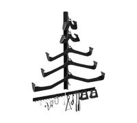 Soporte de Barra de Dominadas de Pared - Porta Pared Ahorrador De Espacio De 5 Piezas,Organizador De Gimnasio Para Accesorios De Polea | Para Entusiastas del Entrenamiento y Fitness con Cuerda de Salt