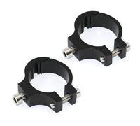 Soporte de Barra de Luz 2 piezas de soporte universal para faro de motocicleta, horquilla de tubo, soporte para foco, abrazadera de montaje para manillar, compatible con Honda Base de bombilla Clips
