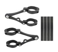 Soporte de Barra de Luz Abrazadera montaje para faro delantero de 33 a 58 mm, soporte de luz para tubo horquilla, 54, 49, 45, 41 y 37 mm, universal para motocicletas Bobber Base de bombilla Clips(37-4