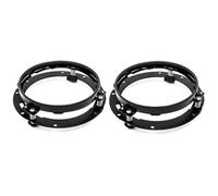 Soporte de Barra de Luz Anillo soporte montaje para faros delanteros redondos 7 pulgadas, compatible con Jeep Wrangler JK TJ Suzuki Samurai, compatible con motocicletas Harley. Soporte para seña de gi