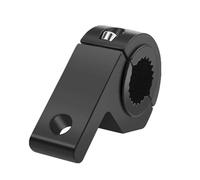 Soporte de Barra de Luz Kit de 2 abrazaderas para barra de luces de motocicleta, soportes de tubo, accesorios para luces antiniebla, color negro Base de bombilla Clips(1 pieces)