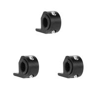Soporte de Barra de Luz Kit de abrazadera de tubo para intermitentes de motocicleta de 22 mm para manillar, soporte para faros delanteros, focos y lámparas. Base de bombilla Clips(3PCS)