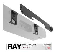 Soporte de barra de sonido para barra de sonido Sonos Ray Incluye hardware de montaje, soporte de pared de barra de sonido de estilo flotante para debajo de la TV o arriba, fácil de instalar, Negro