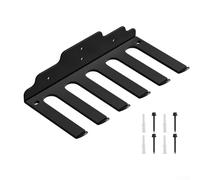 Soporte de barra montado en la pared, estante de almacenamiento de barras, organizador de gimnasio, estante para mancuernas, ahorro de espacio, para bandas de resistencia, cinturones de elevación