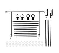 Soporte De Barra Sobre La Mesa Con Abrazaderas, Con Exhibición De Eventos Ajustable, Material De Arte De Hierro, Soporte De De Flores De Globo De Metal, Exhibición Colgante De Marco De De Me