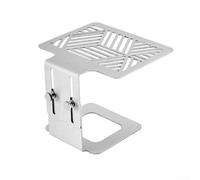 Soporte de báscula de café de acero inoxidable de altura ajustable, accesorio para báscula de café barista, soporte compacto para bandeja de goteo de café para cocina doméstica (plata)