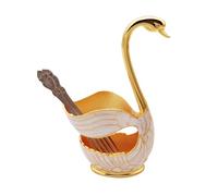 Soporte de base de para mini cuchara | Organizador de vajilla, estante de almacenamiento de cocina, exhibición,Base de estante de almacenamiento de vajilla Swan para cubiertos occidentales, cuchara de