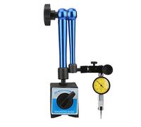 Soporte de base magnético flexible con indicador de esfera universal ajustable para indicador de prueba de esfera (60 x 50 x 55 mm, color azul)