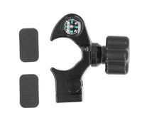 Soporte de base para poste de rango de 32 mm, abrazadera de poste GPS de aleación de aluminio con brújula, base universal para colector de datos para controladores de 70-90 mm,