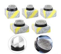 Soporte de base segura para herramientas florales Ikebana con pines dorados y características de protección (D46)