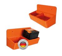Soporte de batería adecuado para baterías Stihl AK 10, AK 20, AK 30 S, soporte de pared para baterías AK, sistema de organización para baterías Stihl, soporte para 1 o 2 baterías, fabricado en