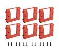 Soporte de batería para montaje en pared, 6 unidades, soporte rojo para montaje en pared, para Einhell Power X-Change