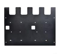 Soporte de batería y cargador de pared de acero inoxidable resistente compatible con Bosch-GAL 1880 y GAL 18V-20, estante organizador de metal negro con 4 ranuras para batería, 3 ranuras para cargador