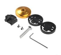 Soporte de bicicleta de aleación de aluminio para Garmin y compatible con Edge 20 1000 y múltiples para modelos Cateye (dorado)