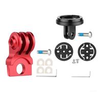 Soporte de bicicleta de aluminio ligero para Brompton, soporte multifunción para faros delanteros y computadoras de ciclismo Bryton con compatibilidad de cámara de acción (E)