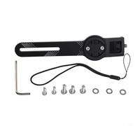 Soporte de bicicleta para Garmin de aleación de aluminio con soporte para faros, ofrece una fijación segura y ajustable para manillar o vástago (tipo manillar)
