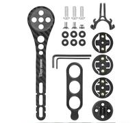 Soporte de bicicleta para Garmin GPS Ordenador con 3 Bases para Bryton Cuerpo de Fibra de Carbono para Ciclismo Navegación Eficiencia