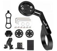 Soporte de bicicleta para Garmin, juego de montaje frontal de aleación de aluminio extendido para manillar de bicicleta Garmin Edge Sport Action Camera