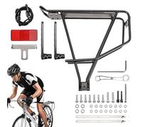 Soporte de bicicleta para la parte trasera de la bicicleta, portaequipajes de bicicleta | Soporte de carga de bicicleta de aleación de aluminio - Soporte de bicicleta duradero, portaequipajes de