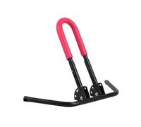 Soporte de bicicleta para niños, estante de estacionamiento para bicicletas de equilibrio de 10 a 14 pulgadas, soporte de metal plegable con base antideslizante, verde, rojo y azul (rojo)