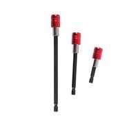Soporte de Bits - Conjunto de varilla de extensión - Destornillador magnético - Portabits para destornilladores electrónicos - Pack para diferentes requisitos (tres grupos rojos)