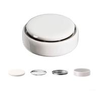 Soporte de bobina antiplagas, quemador de incienso, soporte, base resistente al calor con bandeja para cenizas, soporte estable para jardín, patio, camping, uso al aire libre, blanco (blanco)