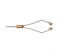 Soporte de bobina de acero inoxidable de alta calidad para pesca pulido, manejo de alambre suave